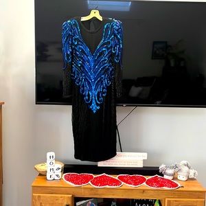 Like new gorgeous AJ, Bari size 8 beaded gown